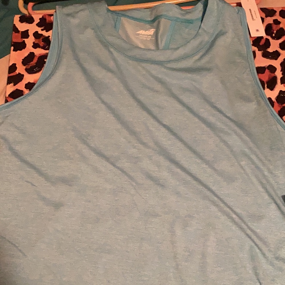Teal avia tank top